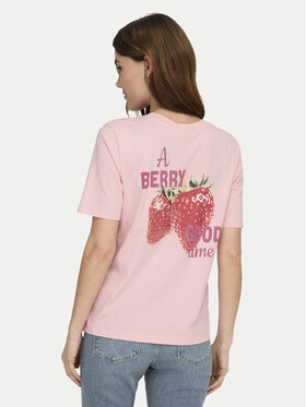 ONLY ONLY Camiseta Lucy 15367829 Rojo Regular Fit