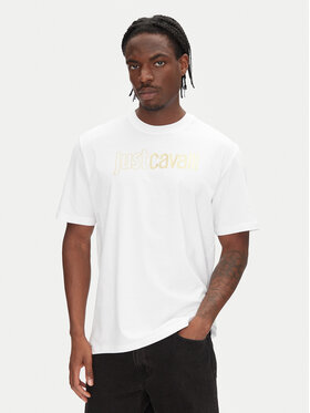 Just Cavalli Just Cavalli Футболка 78OAHT16 Білий Regular Fit