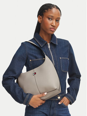 Tommy Jeans Geantă Tommy Jeans Tjw City Bucket AW0AW19062 Bej deschis