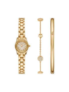 Michael Kors Set ura in zapestnica Michael Kors Lexington Set MK4944SET Zlata