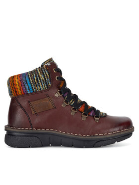 Rieker Schnürschuhe Rieker 73343-35 Dunkelrot