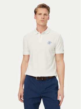 Tommy Hilfiger Tommy Hilfiger Polo MW0MW43046 Blanco Regular Fit
