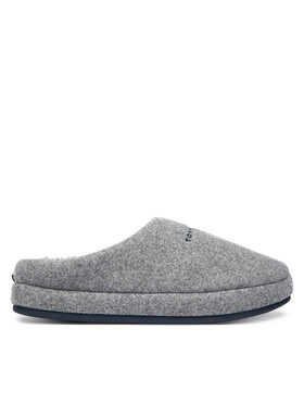 Tommy Hilfiger Bačkory Tommy Hilfiger Felt House FM0FM05614 Šedá