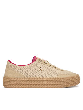 Tommy Hilfiger Espadrile Tommy Hilfiger Th Foxing Platform Rope FW0FW09173 Bež