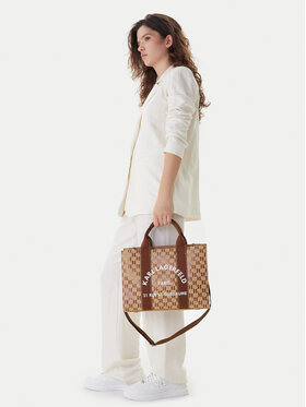 KARL LAGERFELD Ročna torba KARL LAGERFELD B1W50021 Rjava
