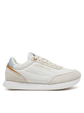 Tommy Hilfiger Sneakersy Tommy Hilfiger Essential Runner FW0FW08332 Biela