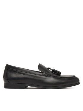 Tommy Hilfiger Slipper Tommy Hilfiger Flex Hilfiger Lth Tassel Loafer FM0FM05891 Schwarz