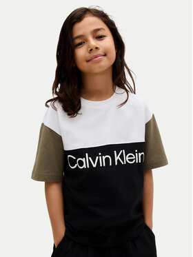Calvin Klein Jeans Calvin Klein Jeans Majica Blocking IB0IB02528 D Črna Relaxed Fit