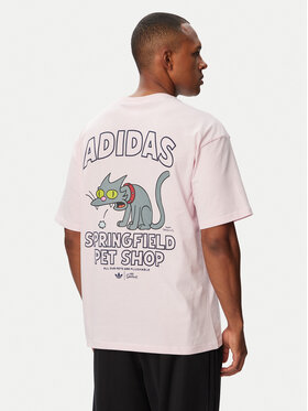 adidas adidas Camiseta Snowball Graphic LG5064 Rosa claro Oversize