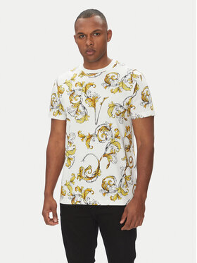 Versace Jeans Couture Versace Jeans Couture Marškinėliai 78GAH6S0 Balta Regular Fit
