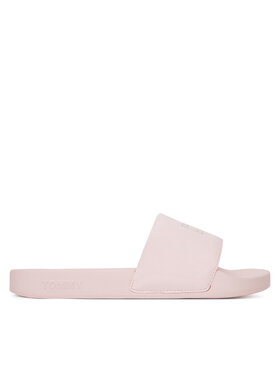 Tommy Jeans Şlapi Tommy Jeans Flag Pool Slide Patent EN0EN02901 Roz