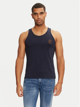 Versace Versace Майка AUU01012 1A1001 Cиній Regular Fit