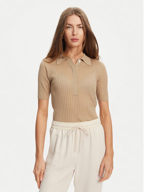 Marella Marella Поло Torbole 2513361145 Бежевий Slim Fit