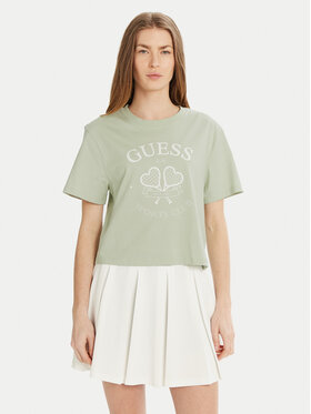 Guess Guess Футболка V5GI04 I3Z14 Зелений Regular Fit