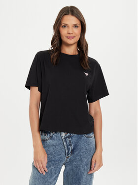 Guess Jeans Guess Jeans Футболка W4YI05 K8HM0 Чорний Boxy Fit