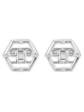 PHILIPP PLEIN Manžetové gombíky PHILIPP PLEIN Plein Icon PJ9AA10CU Strieborná