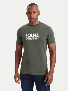 KARL LAGERFELD KARL LAGERFELD Camiseta 755780 564235 Verde Regular Fit