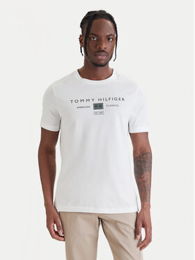 Tommy Hilfiger Tommy Hilfiger Camiseta Brand Love MW0MW42365 Blanco Regular Fit