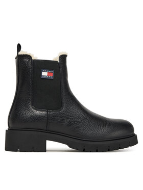 Tommy Jeans Klassische Stiefeletten Tommy Jeans Tjw Chelsea Boot Wl EN0EN02826 Schwarz