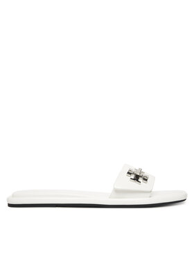 Tory Burch Шльопанці Tory Burch T Lock Slide 164676 Білий