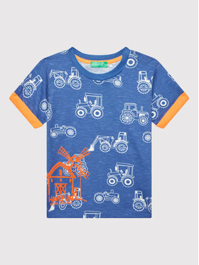 United Colors Of Benetton United Colors Of Benetton Футболка 3UBTG100U Голубий Regular Fit