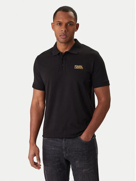 KARL LAGERFELD KARL LAGERFELD Polo 745780 500235 Μαύρο Regular Fit