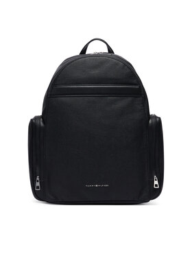 Tommy Hilfiger Mochila Tommy Hilfiger Th Business Leather Backpack AM0AM14684 Negro