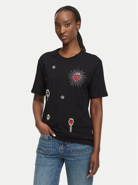 Liu Jo Liu Jo Camiseta WF6324 J0088 Negro Regular Fit
