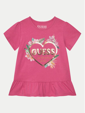 Guess Guess Футболка K5GI10 K6YW Рожевий Regular Fit