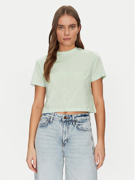 Guess Guess Póló V2YI06 K8HM0 Zöld Regular Fit