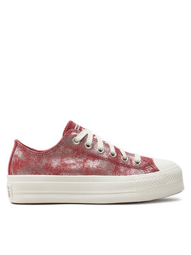 Converse Plátenky Converse Chuck Taylor All Star Lift Platform Suede Shimmer A11634C Ružová