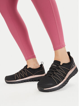 Skechers Снікерcи Skechers Graceful 100888/BKRG Чорний