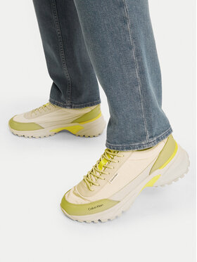 Calvin Klein Sneakersy Calvin Klein Hike Runner Casua Lth Rip HM0HM02152 Světle béžová