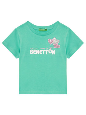 United Colors Of Benetton United Colors Of Benetton T-Shirt 3I1XG10JB Grün Regular Fit
