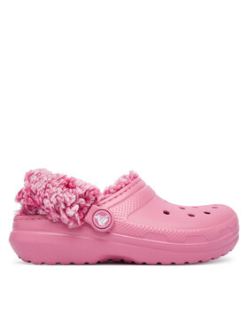 Crocs Шльопанці Crocs Classic Fleece Lined Clog K 212856 Рожевий
