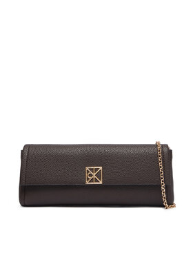 Calvin Klein Soma Calvin Klein Emblem Hw Pebble Clutch LV04F3740G Brūns