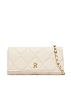 Tommy Hilfiger Handtasche Tommy Hilfiger Th Feminine Wallet On Chain AW0AW18795 Creme