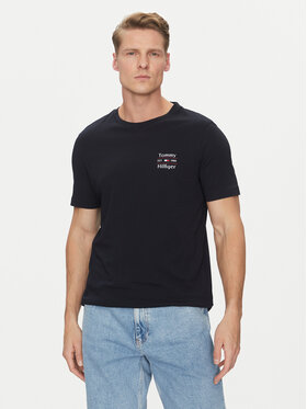Tommy Hilfiger Tommy Hilfiger T-Shirt Stack MW0MW38622 Dunkelblau Regular Fit