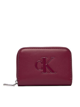 Calvin Klein Peněženka Calvin Klein Bold Ck Medium Zip Around LV04F1154G Bordó