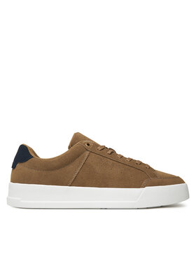 Tommy Hilfiger Sneakersy Tommy Hilfiger Th Court Summer Suede FM0FM05517 Hnedá