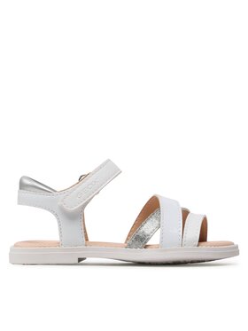 Geox Basutės Geox J Sandal Karly Girl J5235D00254C1000 M Balta