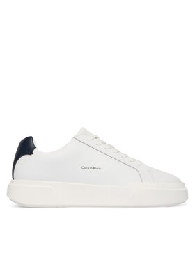 Calvin Klein Snīkeri Calvin Klein Chunky Cupsole Laceup Lth YM0YM01344 Balts