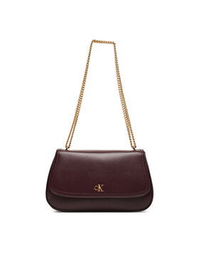 Calvin Klein Дамска чанта Calvin Klein Ck Convertible Chain Medium Bag LV04F3171G Бордо