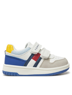 Tommy Hilfiger Αθλητικά Tommy Hilfiger Flag Low Cut Velcro Sneaker T1X9-33844-1269 M Λευκό