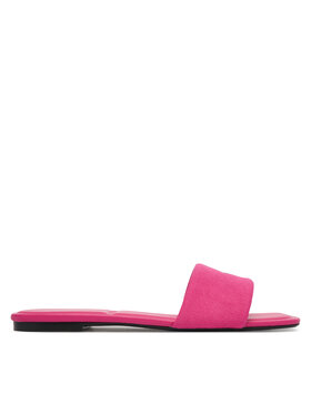 Calvin Klein Natikače Calvin Klein Square Flat Sndl Canvas Hw HW0HW03129 Ružičasta