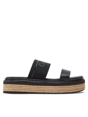 Calvin Klein Šľapky Calvin Klein Wedge Slide He HW0HW01966 Čierna