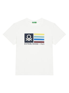 United Colors Of Benetton United Colors Of Benetton Футболка 3I1XC10Q4 Білий Regular Fit