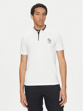 Guess Guess Polo majica M5GP60 K7O64 Bela Slim Fit