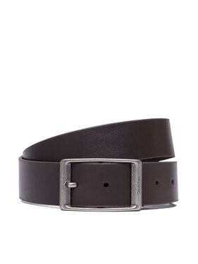 Calvin Klein Cinturón Calvin Klein Casual Round Buckle Tumbled 35Mm LV04D7123G Marrón oscuro
