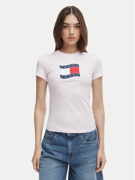 Tommy Jeans Tommy Jeans Camiseta DW0DW22781 Rosa Regular Fit